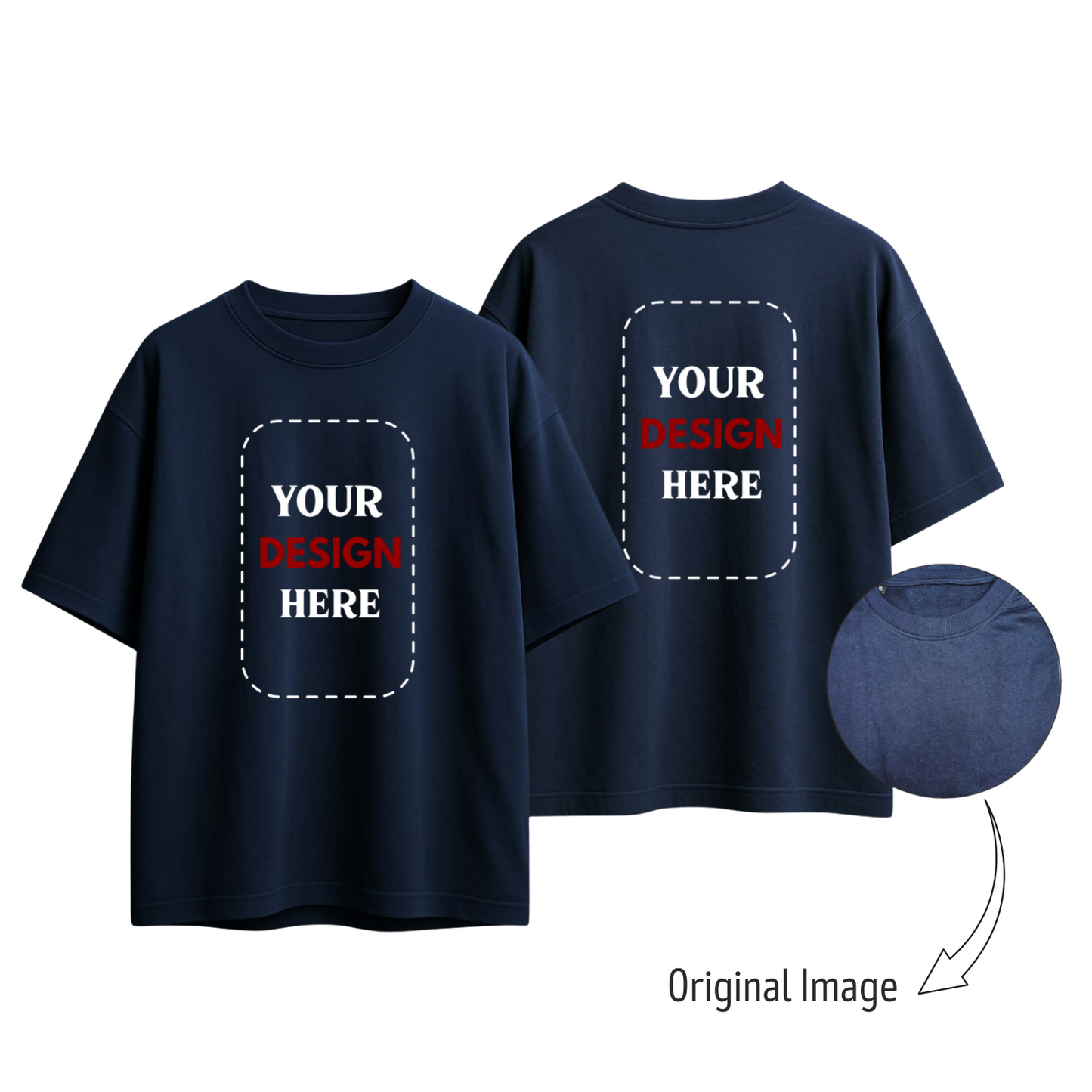 Oversized T-Shirts 240 GSM with customization (More Than 10)