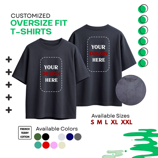 Oversized T-Shirts 240 GSM with customization