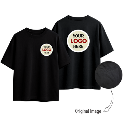 Oversized T-Shirts 240 GSM with Brand Logo customization