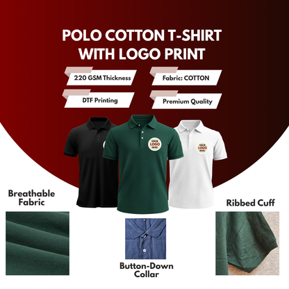 Customized Polo T-Shirts (Cotton) [More than 10 T-shirts]