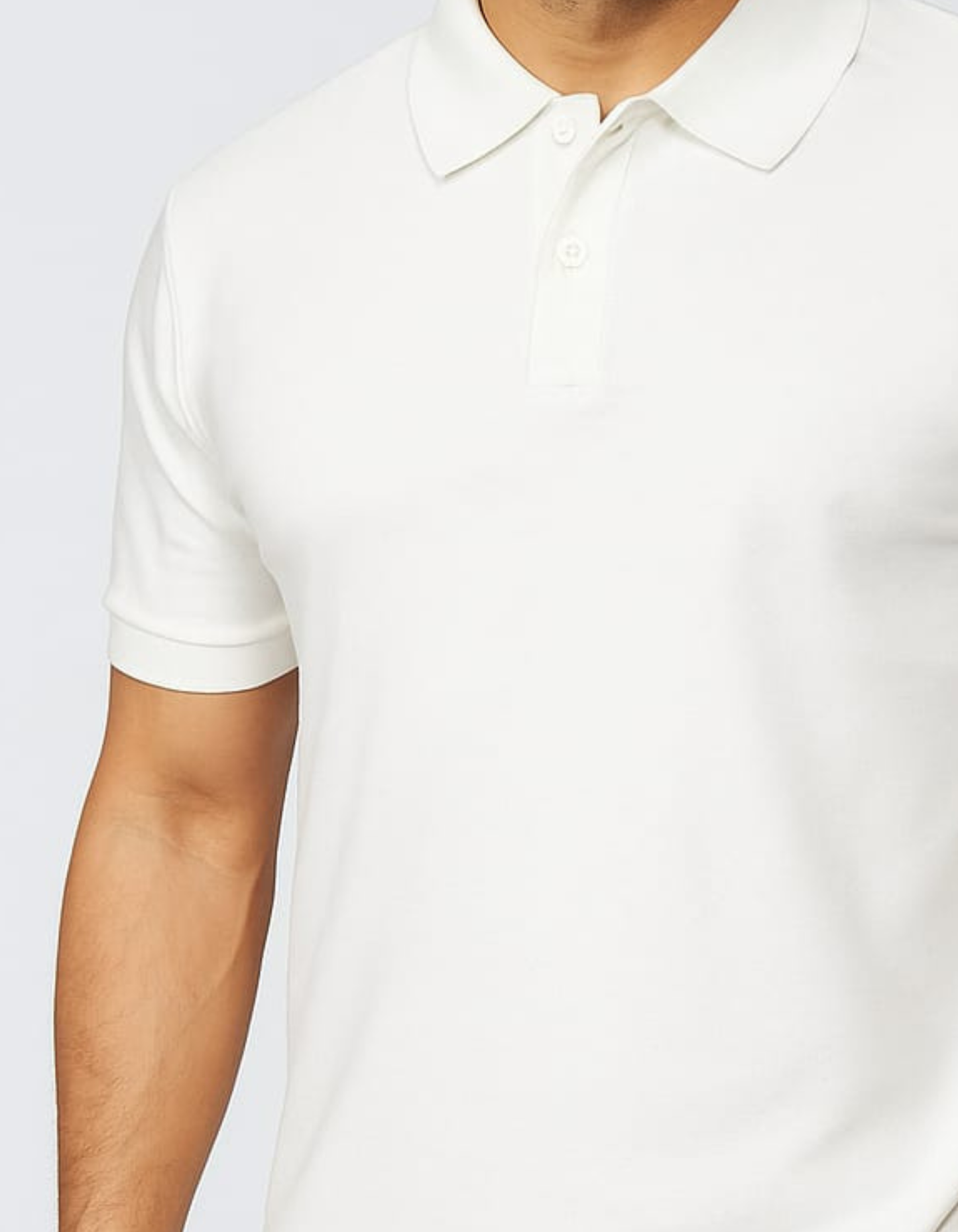 100% Cotton Polo T-shirt [White]