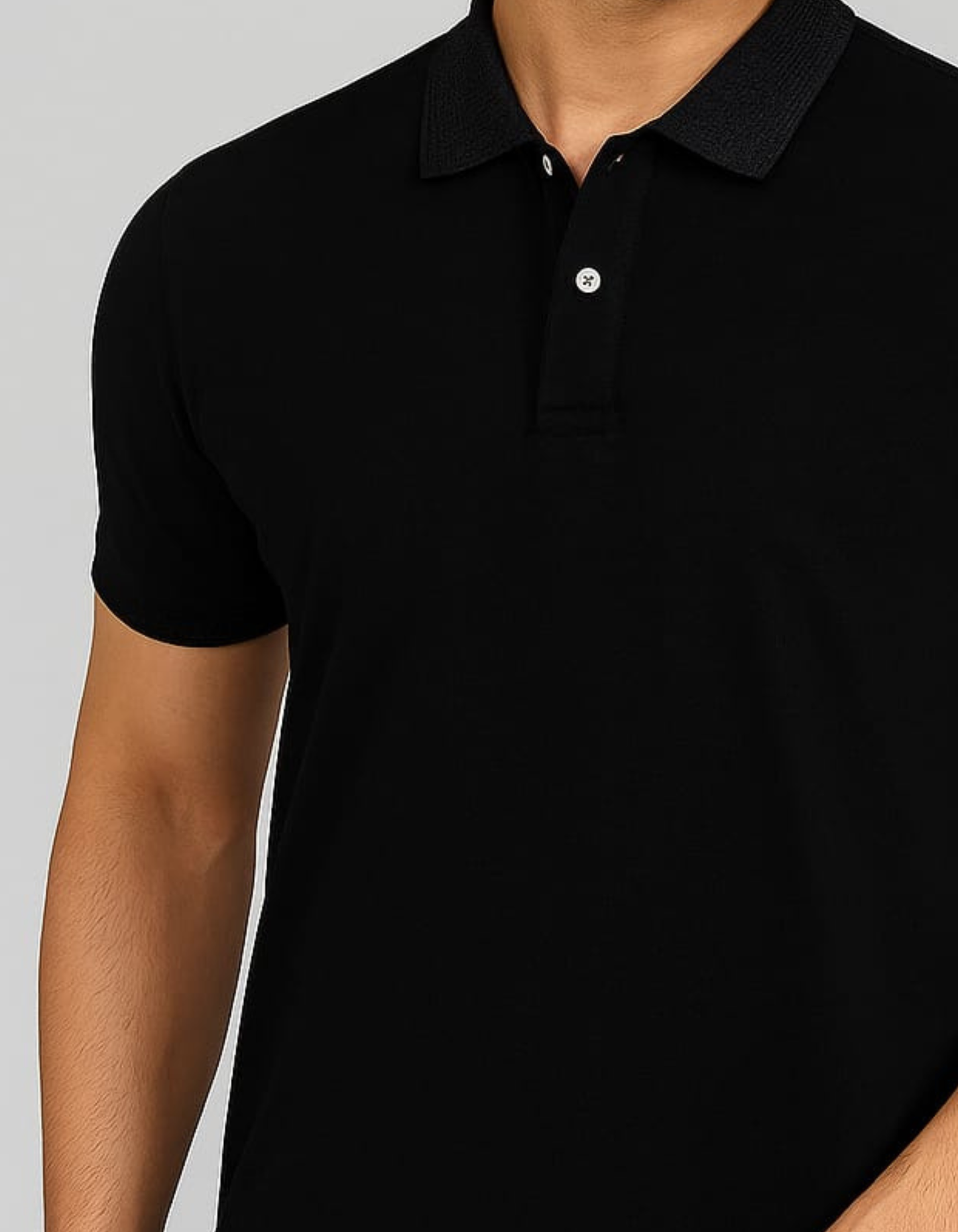 Poly-Cotton T-shirt [Black]