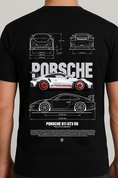 Porsche Regular Fit Black T-shirt