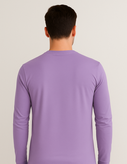 Round neck full hand T-shirts [Lavender]
