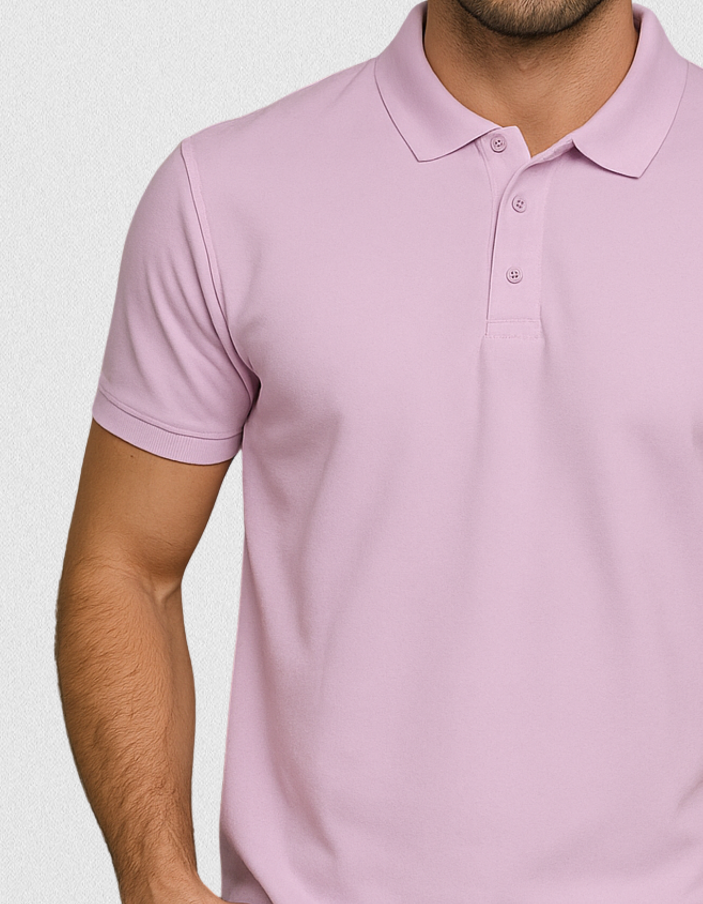 Poly-Cotton Polo T-shirt [Lite Pink]
