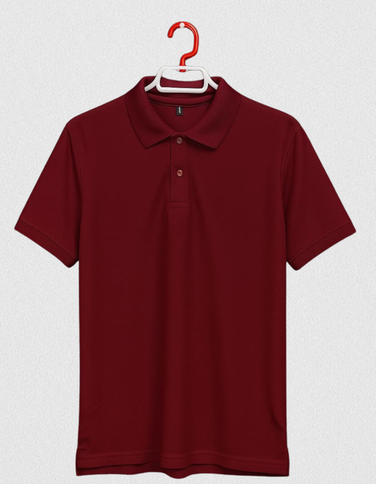 Mars Polo T-shirts [Maroon]