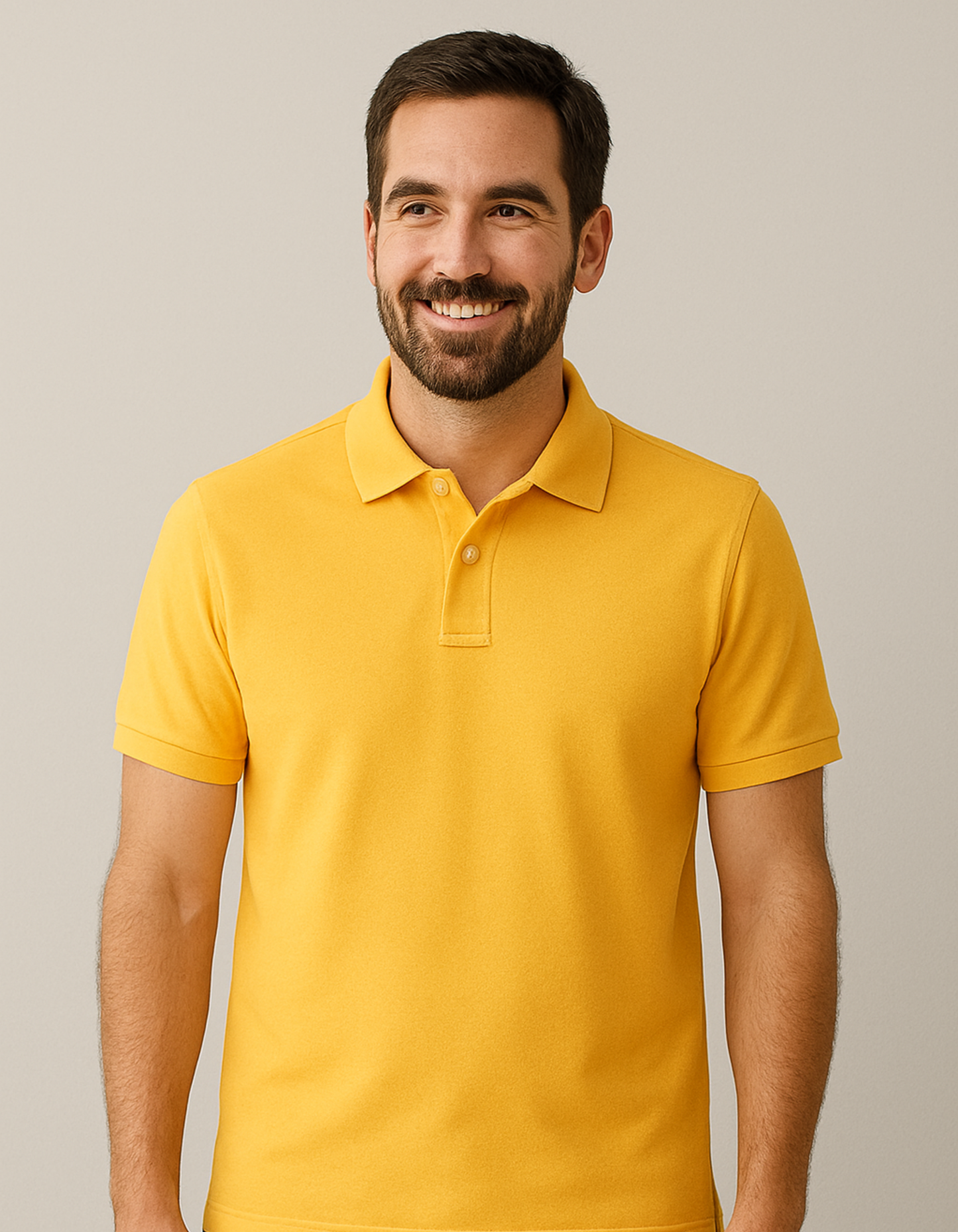 100% Cotton Polo T-shirt [Yellow]