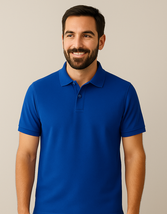 100% Cotton Polo T-shirt [Royal Blue]