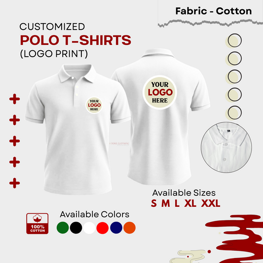 Customized Polo T-Shirts (Cotton)